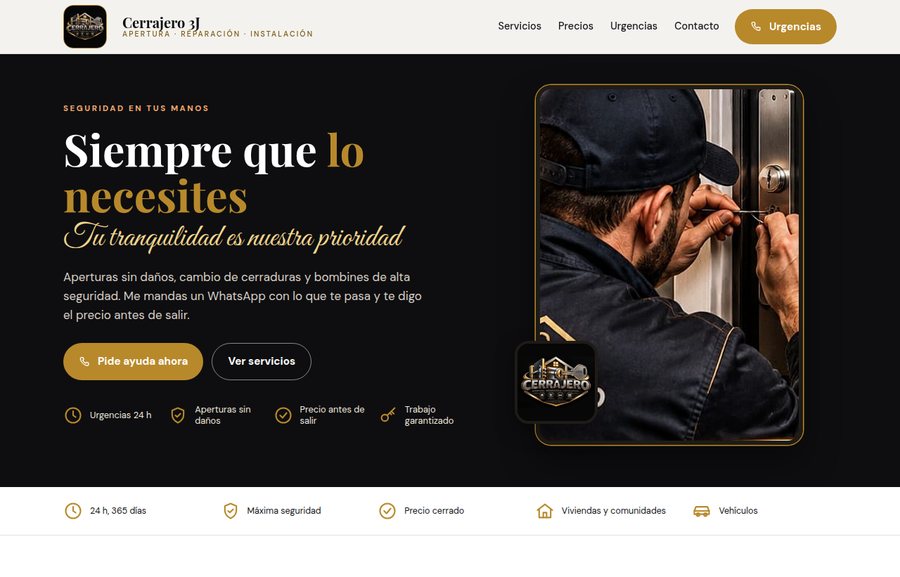 Web de Cerrajero 3J