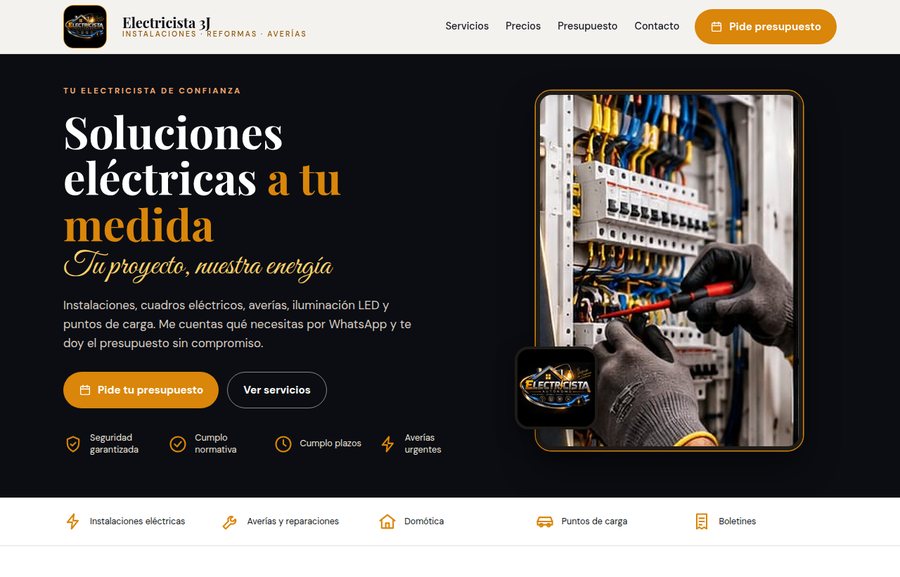 Web de Electricista 3J